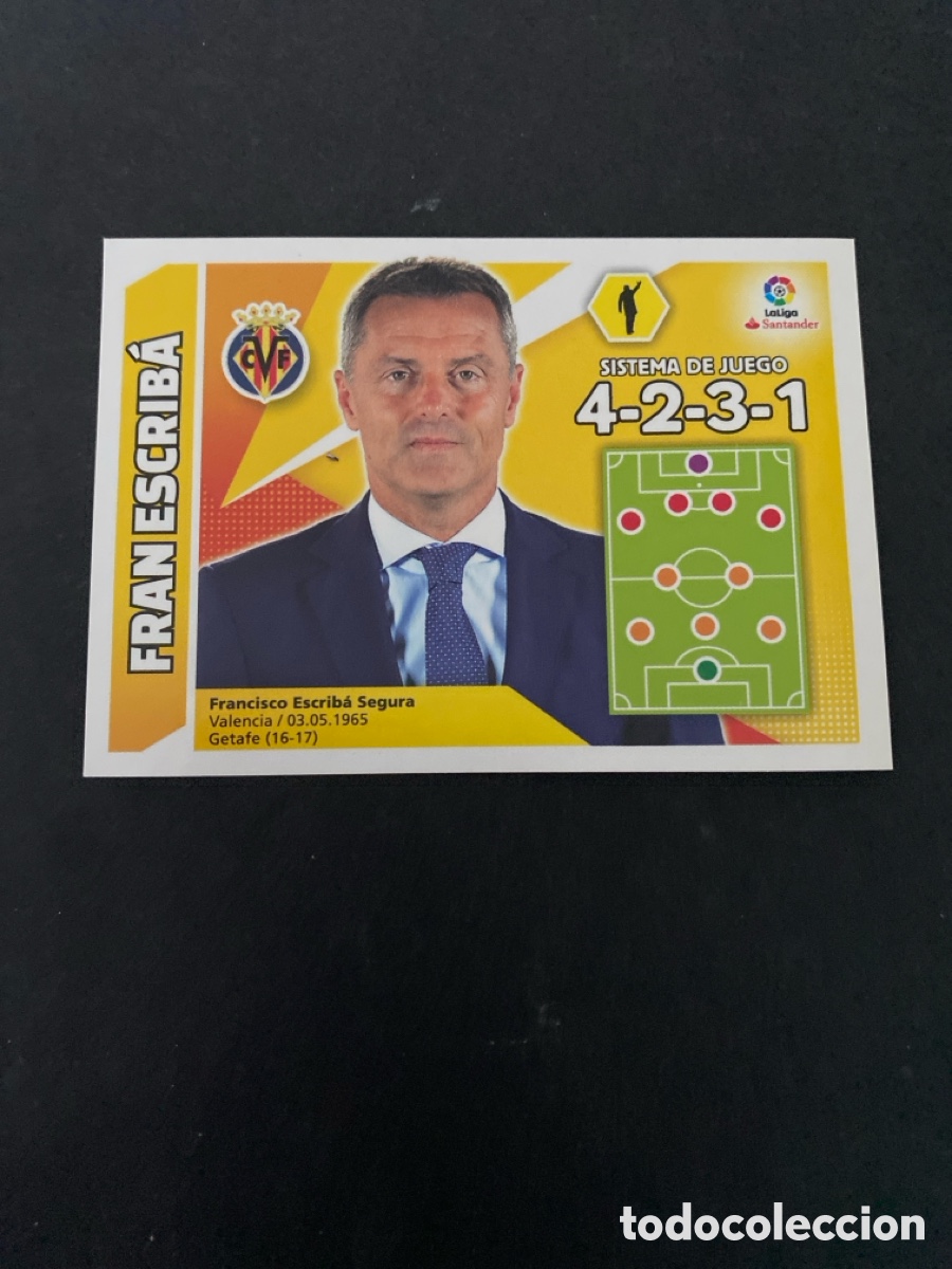 Football Stickers: Cromo liga 17/18 Entrenador N*40