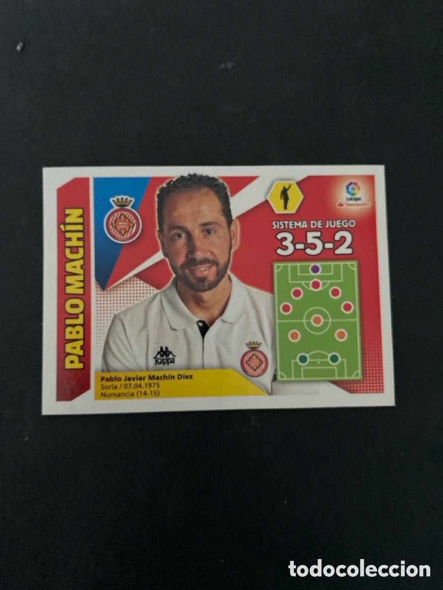 Cromos de f&uacute;tbol: Cromo liga 17/18 Entrenador N*22