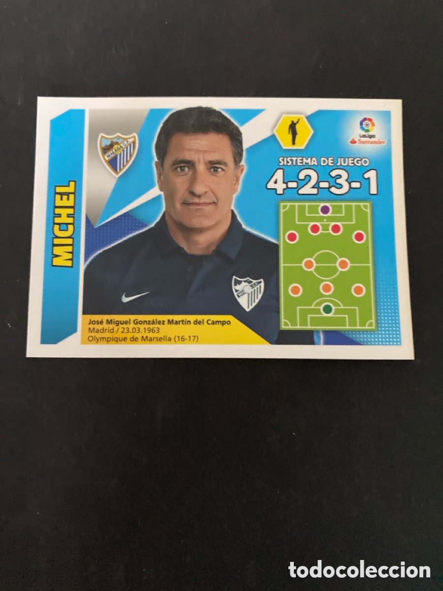 Cromos de f&uacute;tbol: Cromo liga 17/18 Entrenador N*32