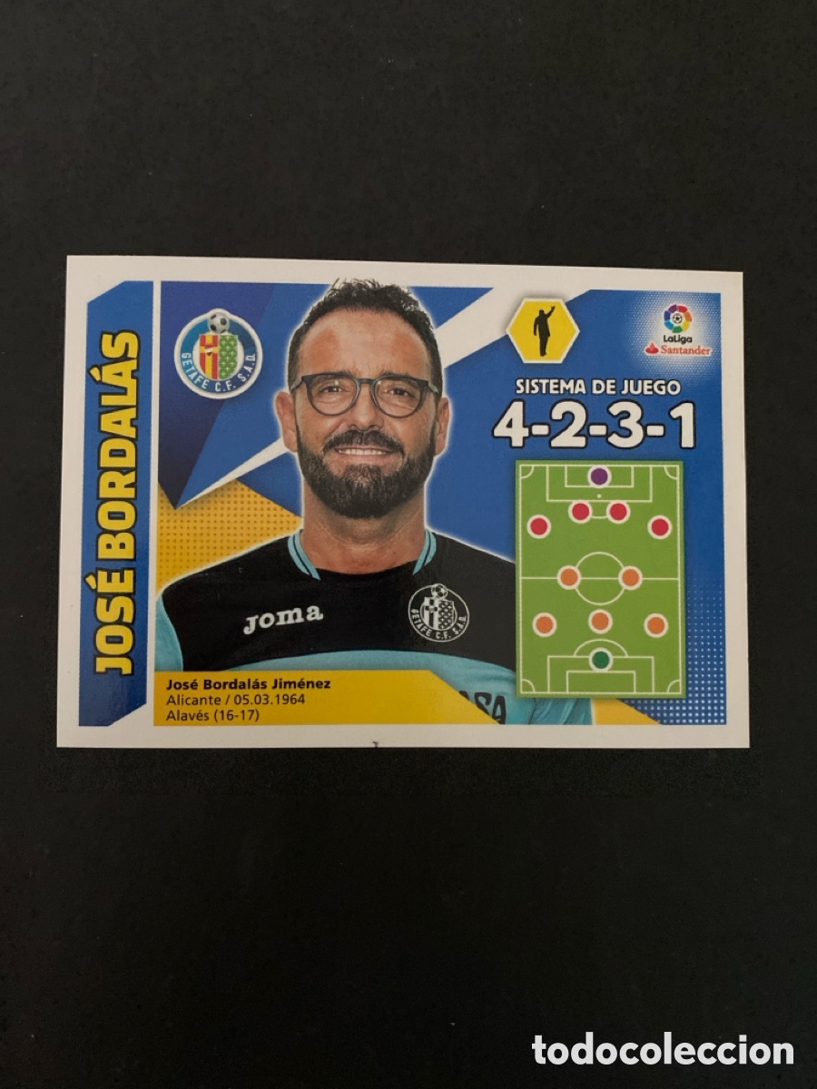 Cromos de f&uacute;tbol: Cromo liga 17/18 Entrenador N*20