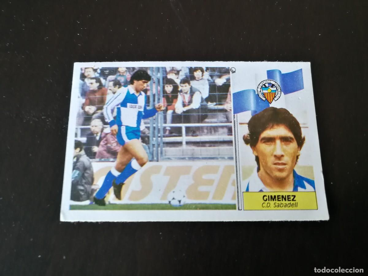 Cromos de f&uacute;tbol: Gim&eacute;nez Coloca CD Sabadell Editorial Este 86/87, 1986-1987, despegado