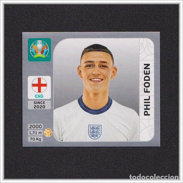 Cromos de f&uacute;tbol: PEARL EDITION UEFA EURO 2020 EUROCOPA PANINI FODEN 412 INGLATERRA EDICI&Oacute;N SUIZA PERLA ROOKIE ALBUM