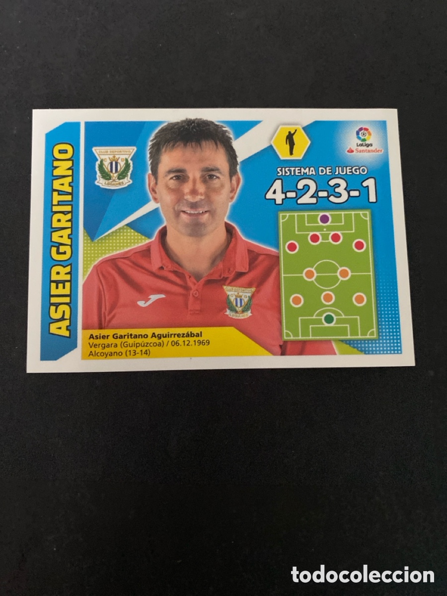 Cromos de f&uacute;tbol: Cromo liga 17/18 Entrenador N*26