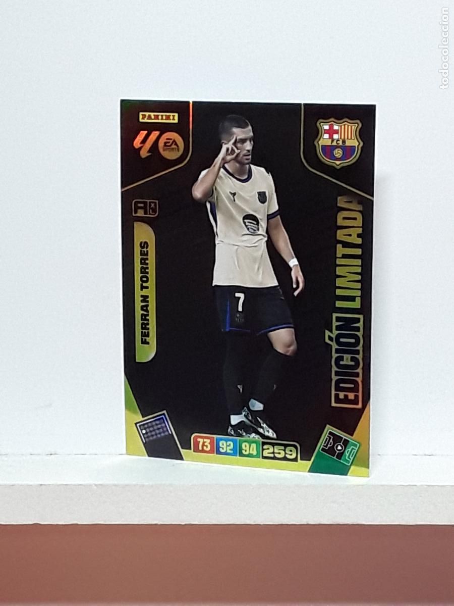 Cromos de f&uacute;tbol: ADRENALYN 2025 2026 25 26 ALBUM PANINI LIGA N LIMITADA BARCELONA FERRAN TORRES