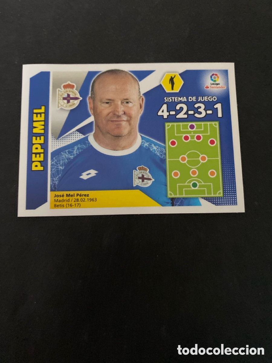 Cromos de f&uacute;tbol: Cromo liga 17/18 Entrenador N*14