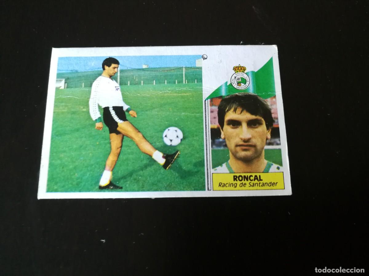 Cromos de Futebol: Roncal Racing de Santander versi&oacute;n medias blancas Editorial Este 86/87, 1986-1987, despegado