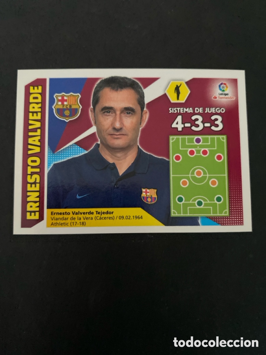 Fu&szlig;ball-Sticker: Cromo liga 17/18 Entrenador N*8