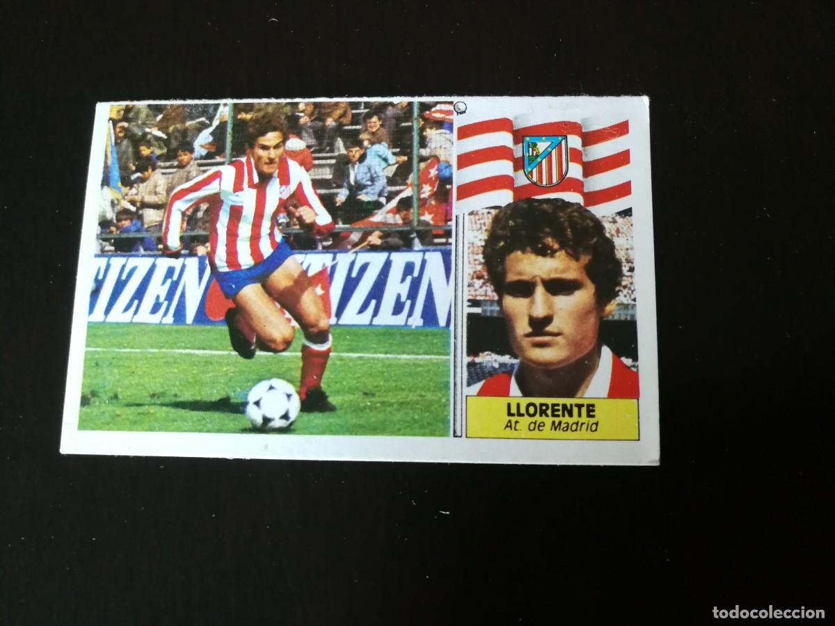 Cromos de f&uacute;tbol: Llorente At de Madrid versi&oacute;n pelo largo Editorial Este 86/87, 1986-1987, despegado