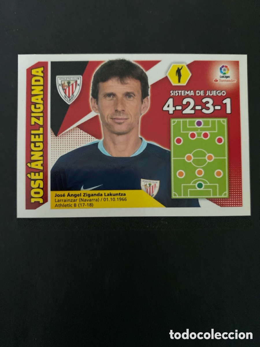 Cromos de f&uacute;tbol: Cromo liga 17/19 Entrenador N*4