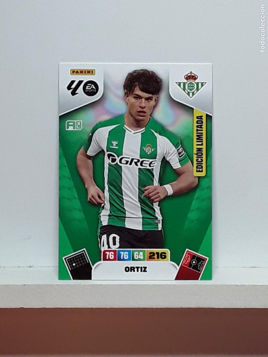 Cromos de f&uacute;tbol: ADRENALYN 2025 2026 25 26 ALBUM PANINI LIGA N LIMITADA BETIS ORTIZ