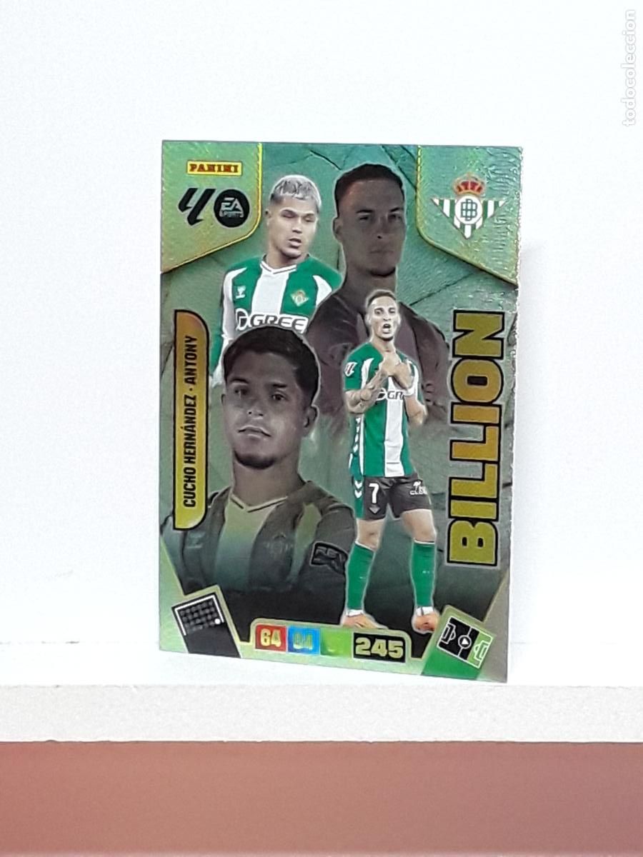 Cromos de f&uacute;tbol: ADRENALYN 2025 2026 25 26 ALBUM PANINI LIGA N LIMITADA BETIS BILLION CUCHO HERNANDEZ ANTONY