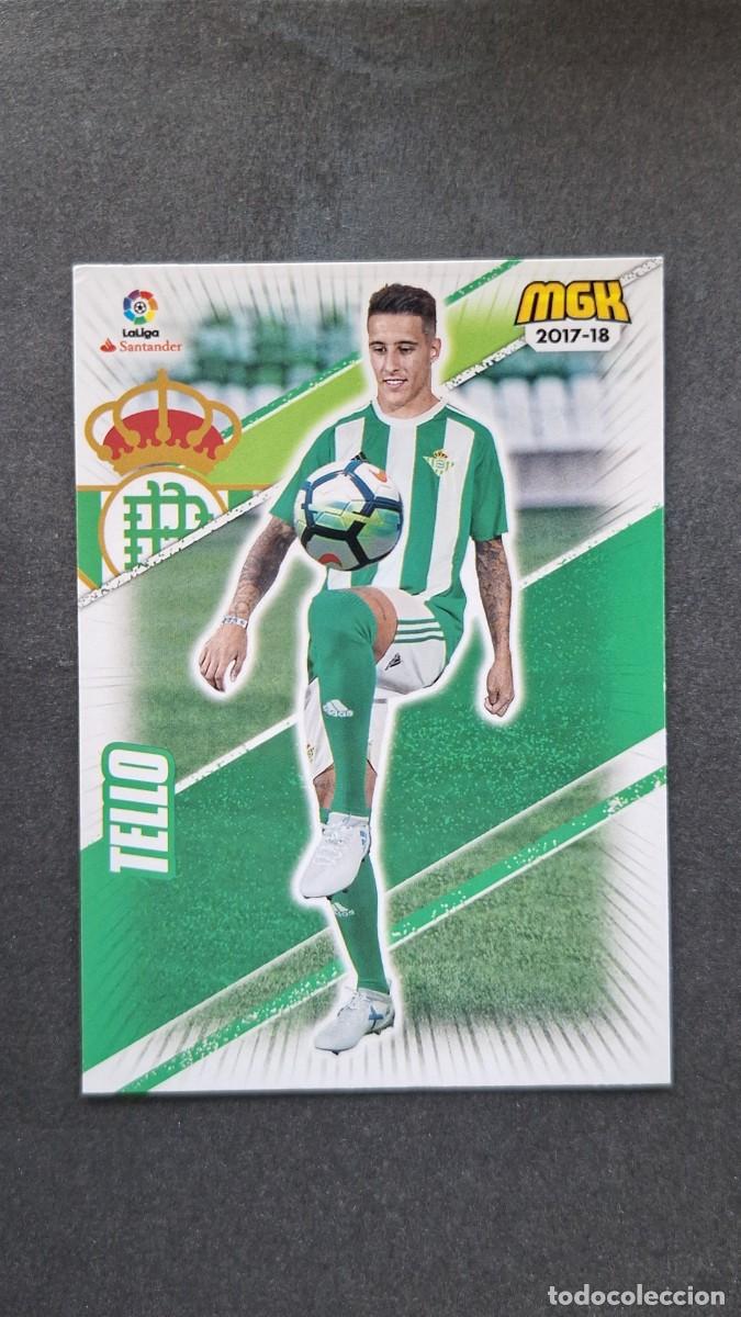 Cromos de f&uacute;tbol: L1 TELLO REAL BETIS BALOMPIE 124 PANINI MEGACRACKS 2017 2018 17 18