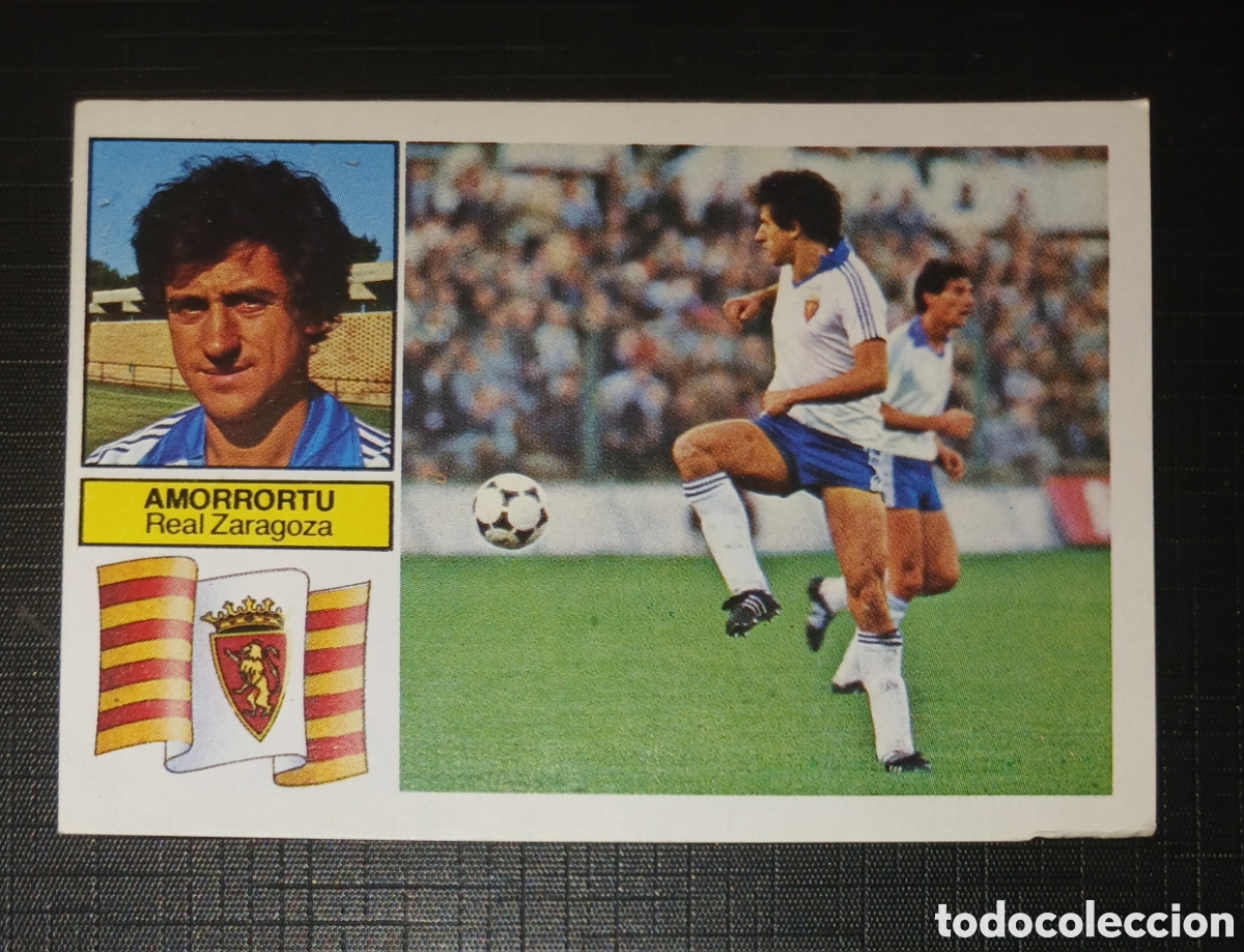 Cromos de f&uacute;tbol: Cromo Amorrortu - Real Zaragoza - Liga 82 83 / 1982 1983 - Ed. Este