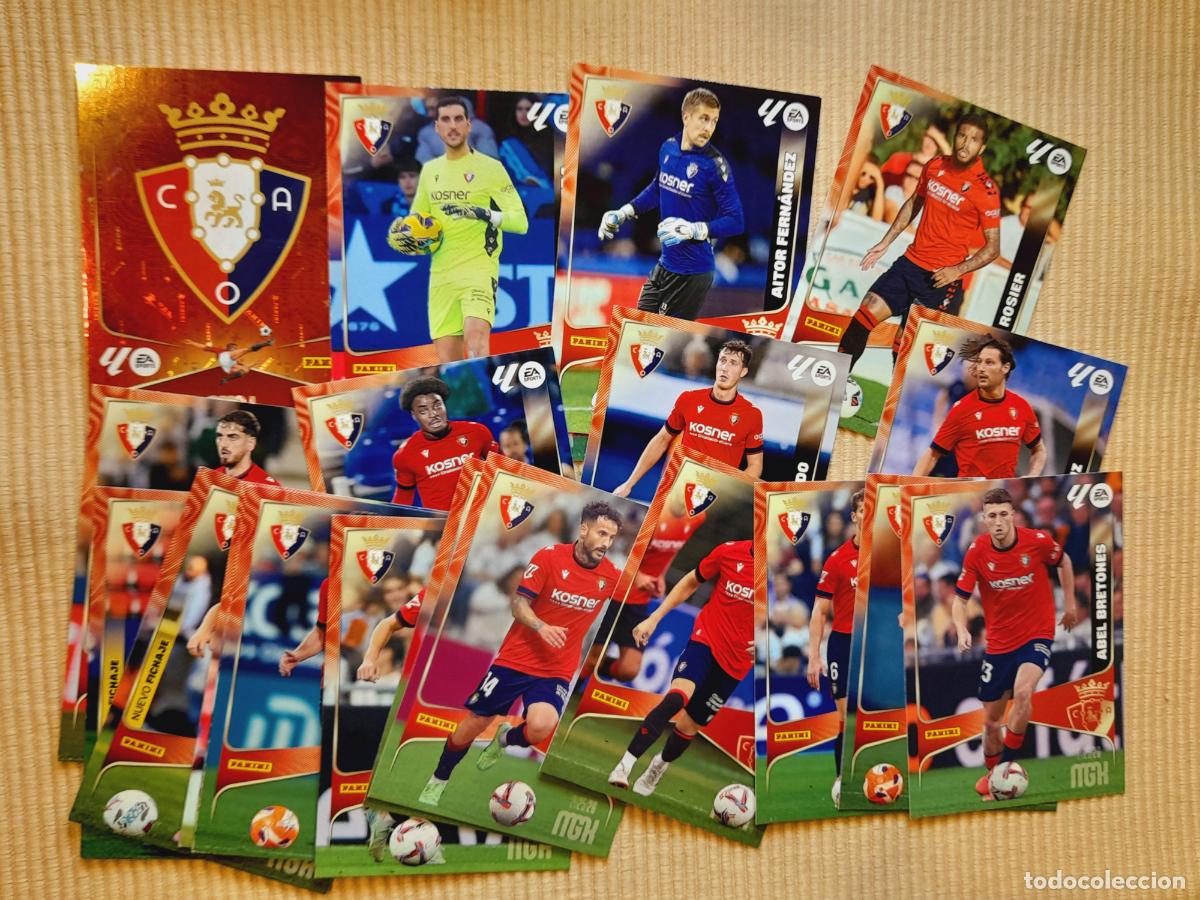 Cromos de f&uacute;tbol: LOTE 21 CARS C. AT. OSASUNA (EQUIPO COMPLETO) LIGA 25-26 (2025 2026) MEGACRACKS MGK