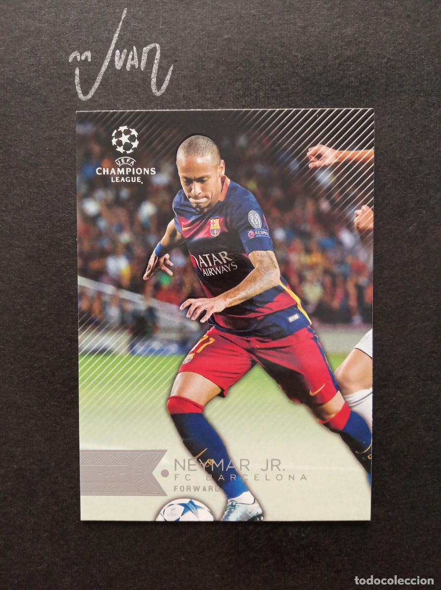 Football Stickers: N&ordm; 111 NEYMAR JR FC BARCELONA BRASIL ⚽ TOPPS &reg; SHOWCASE UEFA CHAMPIONS LEAGUE 2015 2016 15 16 NUEVO