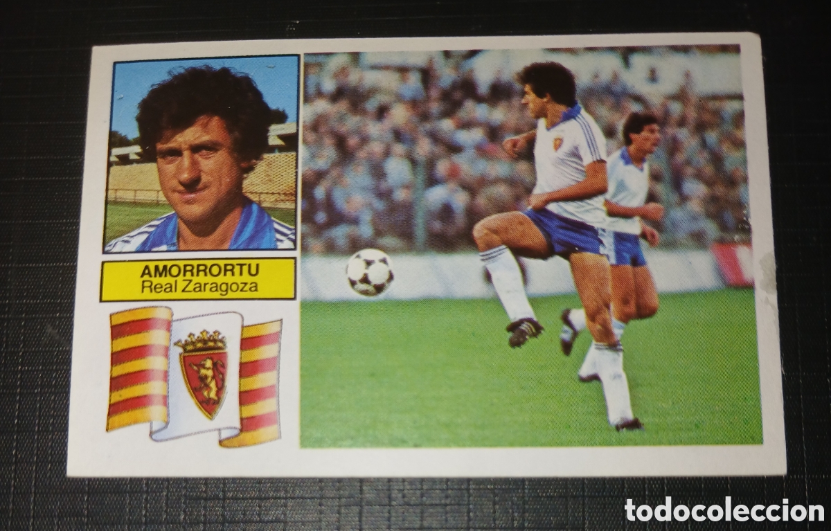 Cromos de f&uacute;tbol: Cromo Amorrortu - Real Zaragoza - Liga 82 83 / 1982 1983 - Ed. Este