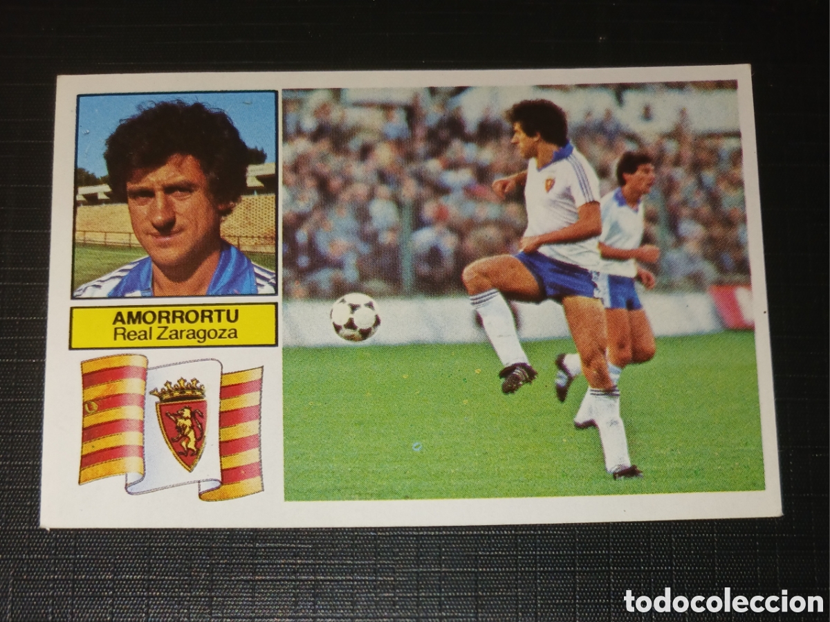 Cromos de f&uacute;tbol: Cromo Amorrortu - Real Zaragoza - Liga 82 83 / 1982 1983 - Ed. Este