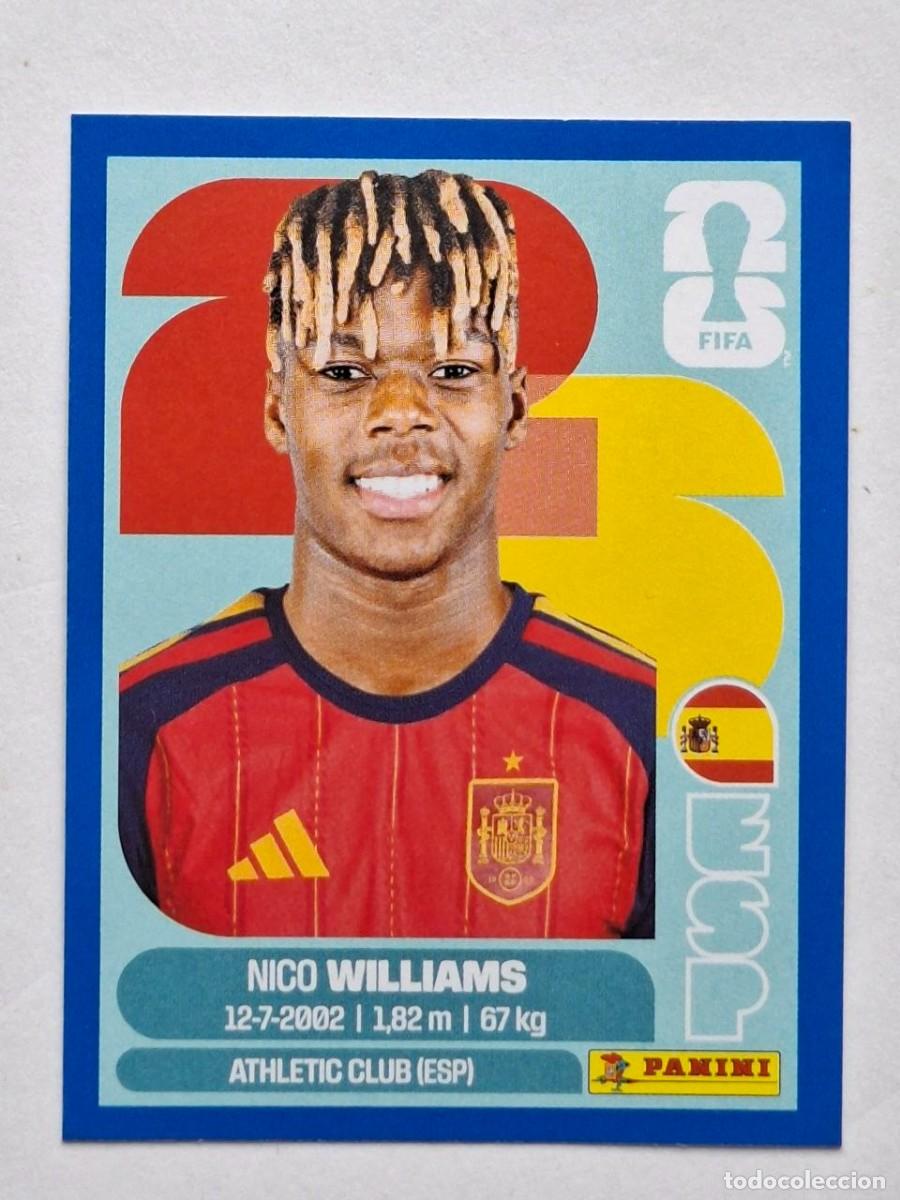Cromos de f&uacute;tbol: Paralelo Azul #ESP 17 NICO WILLIAMS (Spain) - Panini FIFA World Cup 2026 Sticker