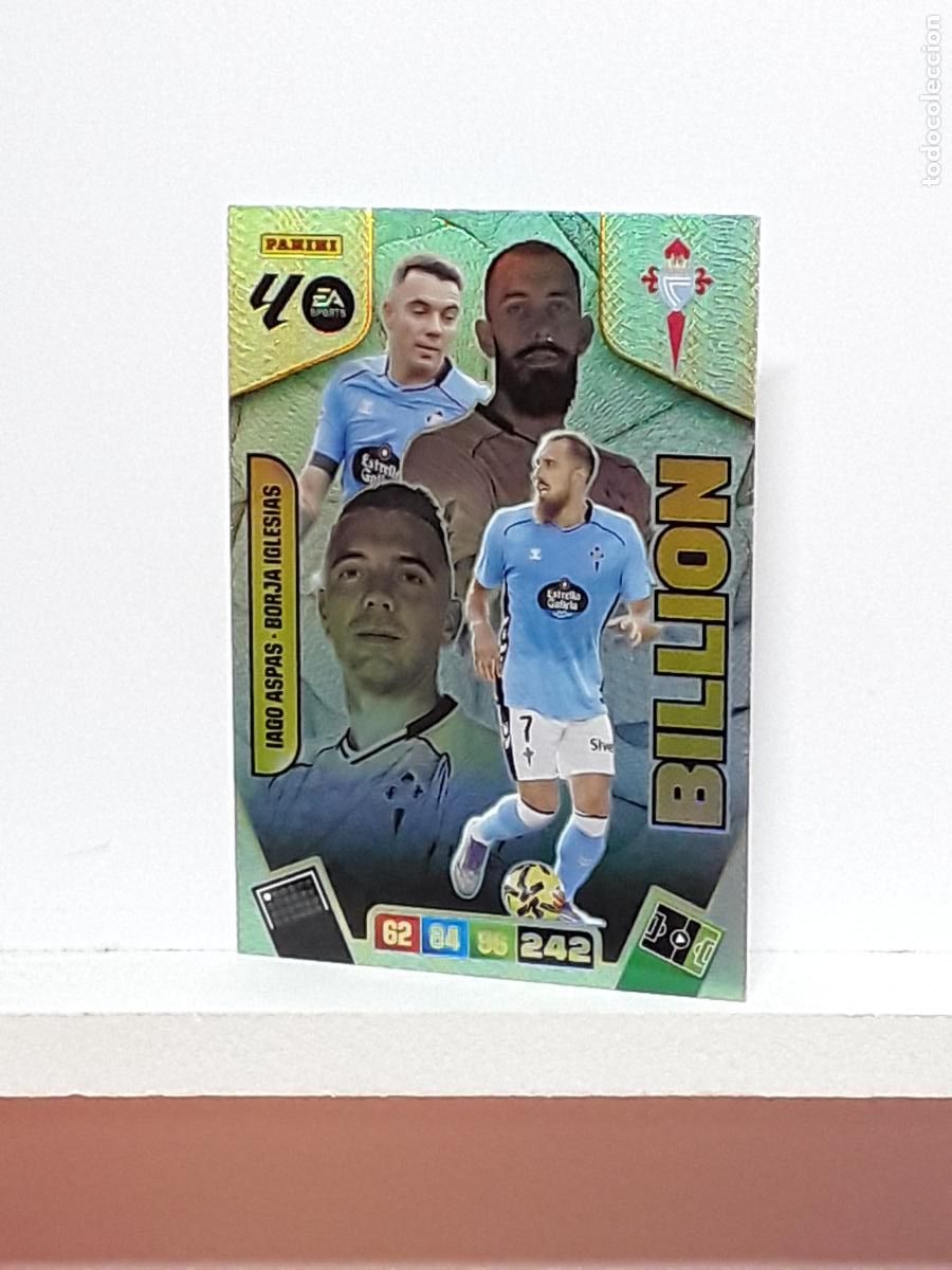 Cromos de f&uacute;tbol: ADRENALYN 2025 2026 25 26 ALBUM PANINI LIGA N LIMITADA CELTA BILLION IAGO ASPAS BORJA IGLESIAS