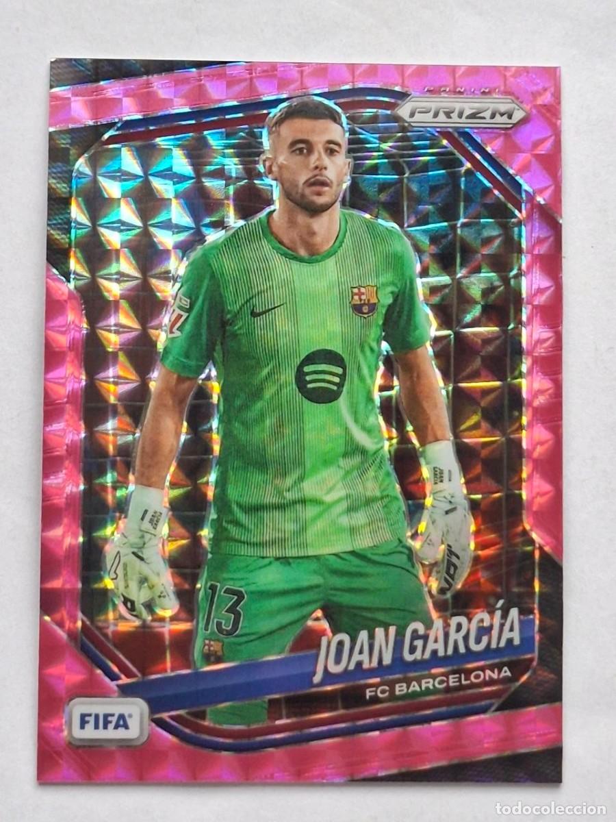 Cromos de f&uacute;tbol: Parallel PINK Mosaic #250 JOAN GARC&Iacute;A (FC Barcelona) - Panini PRIZM FIFA Soccer 2025-26