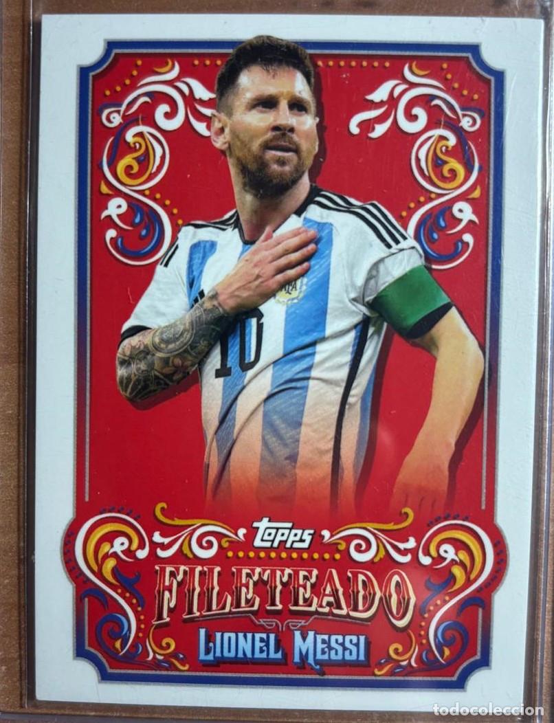 Fu&szlig;ball-Sticker: TOPPS 2023 LIONEL MESSI (ARGENTINA) FILETEADO