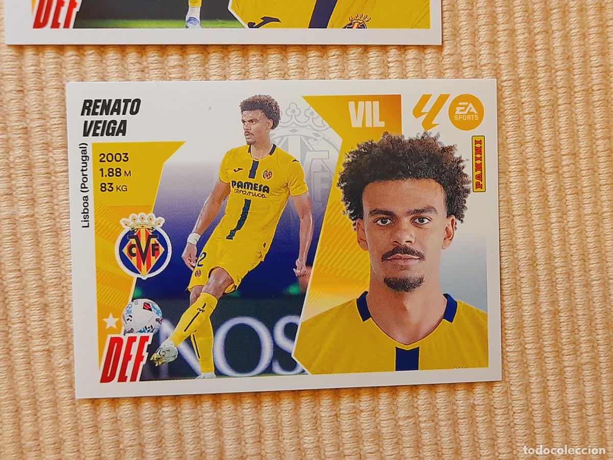 Cromos de f&uacute;tbol: CROMO 45 RENATO VEIGA (ULTIMOS FICHAJES) VILLARREAL CF LIGA 25-26 2025 2026 ALBUM ESTE
