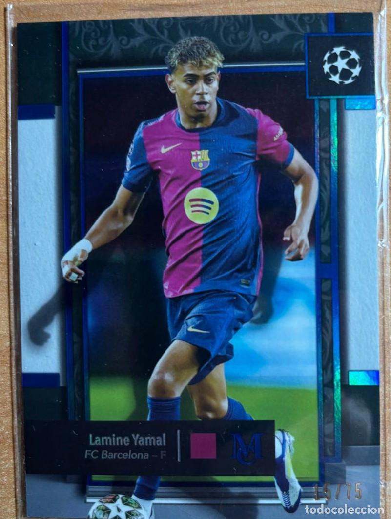Cromos de f&uacute;tbol: TOPPS UCL MUSEUM COLLECTION LAMINE YAMAL (FC BARCELONA) NUMERADA /75