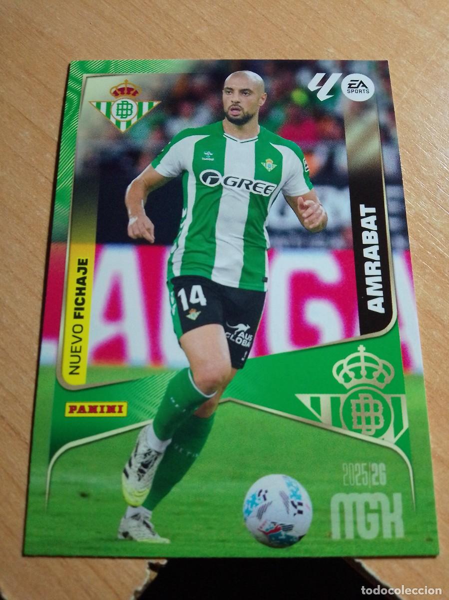 Cromos de f&uacute;tbol: 503 AMRABAT NUEVO FICHAJE DEL BETIS 25 26 MGK 2025 2026 NUEVO DE SOBRE