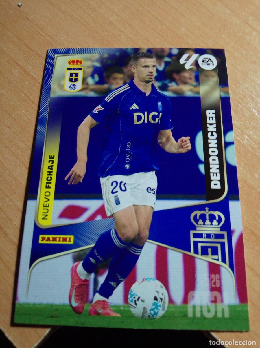 Cromos de f&uacute;tbol: 490 DENDOCKER NUEVO FICHAJE DEL OVIEDO 25 26 MGK 2025 2026 NUEVO DE SOBRE
