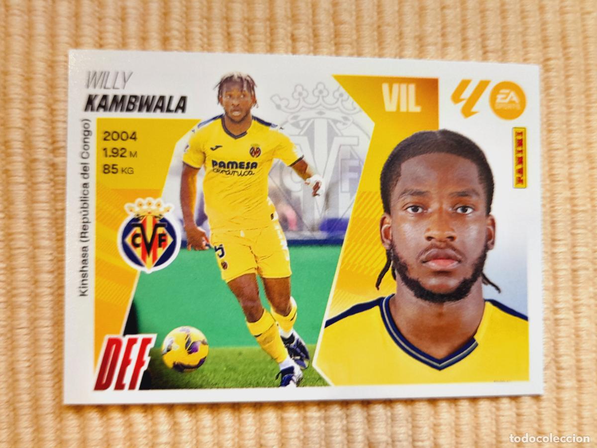 Cromos de f&uacute;tbol: CROMO 8 KAMBWALA (VILLARREAL CF) LIGA 25-26 2025 2026 ALBUM ESTE