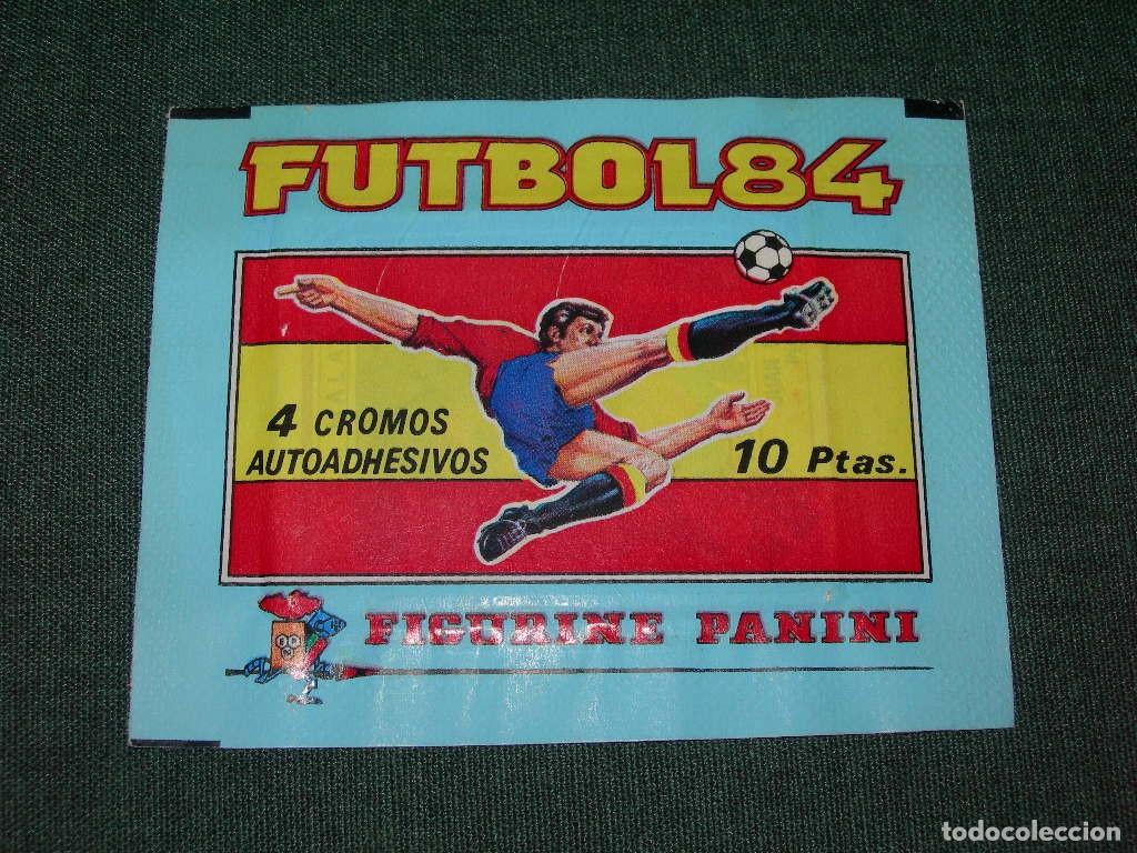 Cromos de f&uacute;tbol: SOBRE DE CROMOS SIN ABRIR &Aacute;LBUM / COLECCI&Oacute;N LIGA F&Uacute;TBOL 84 1984 - PANINI - &iquest; POSIBLE MARADONA ?