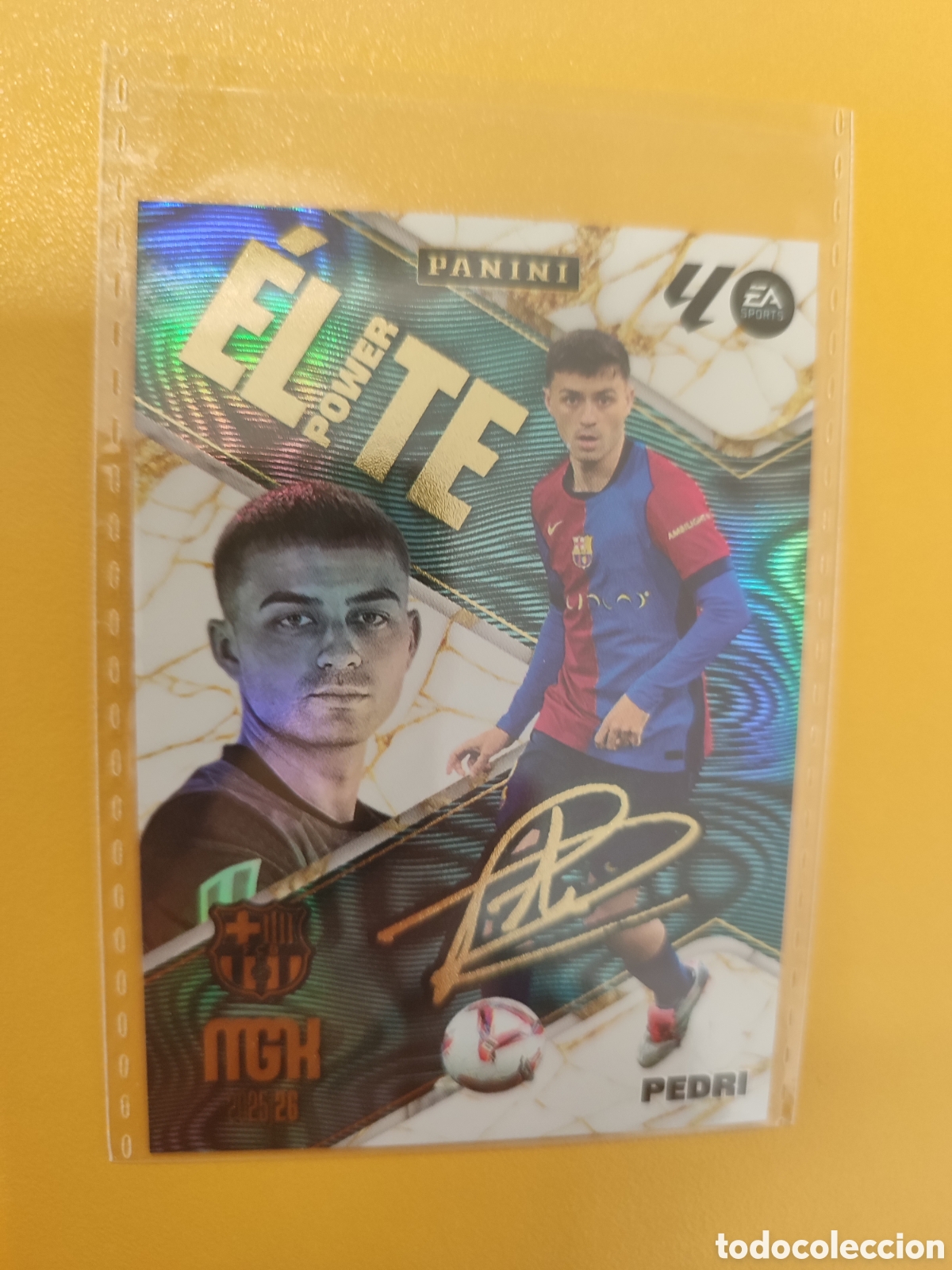 Football Stickers: Pedri &Eacute;lite Power firmado Megacraks 25/26