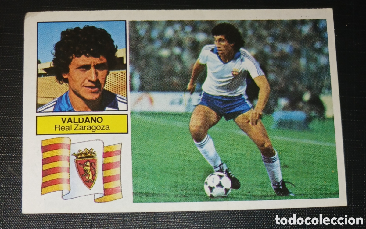 Football Stickers: Cromo Valdano - Real Zaragoza - Liga 82 83 / 1982 1983 - Ed. Este sin pegar