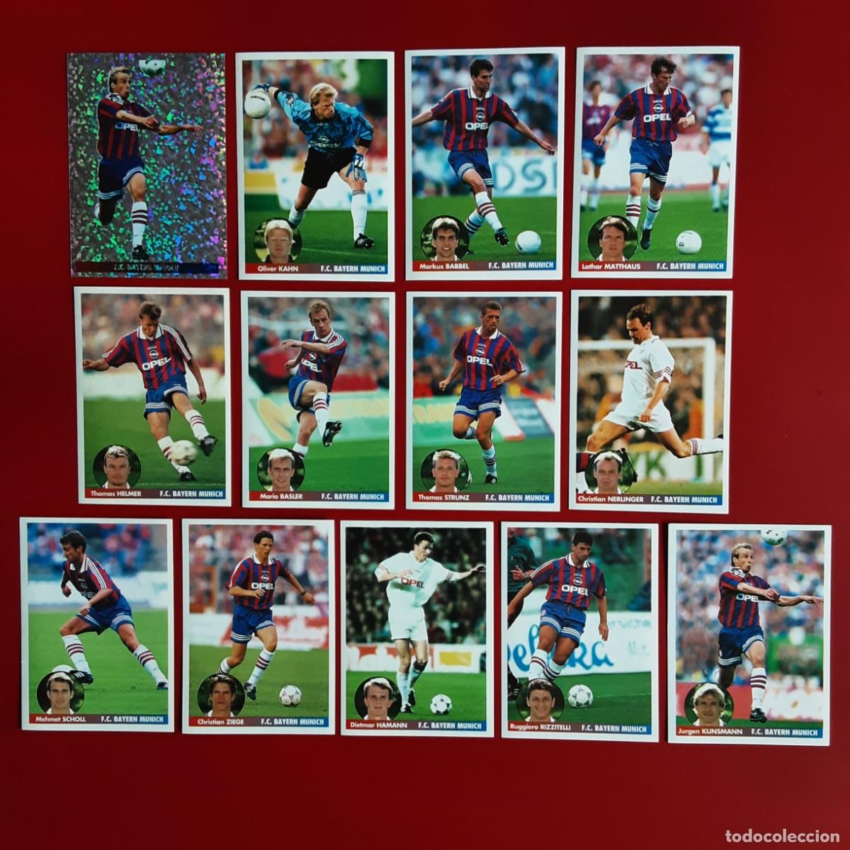 Cromos de Futebol: EQUIPO COMPLETO BAYERN MUNICH LOS MEJORES EQUIPOS DE EUROPA 1996/1997 PANINI-NUNCA PEGADO