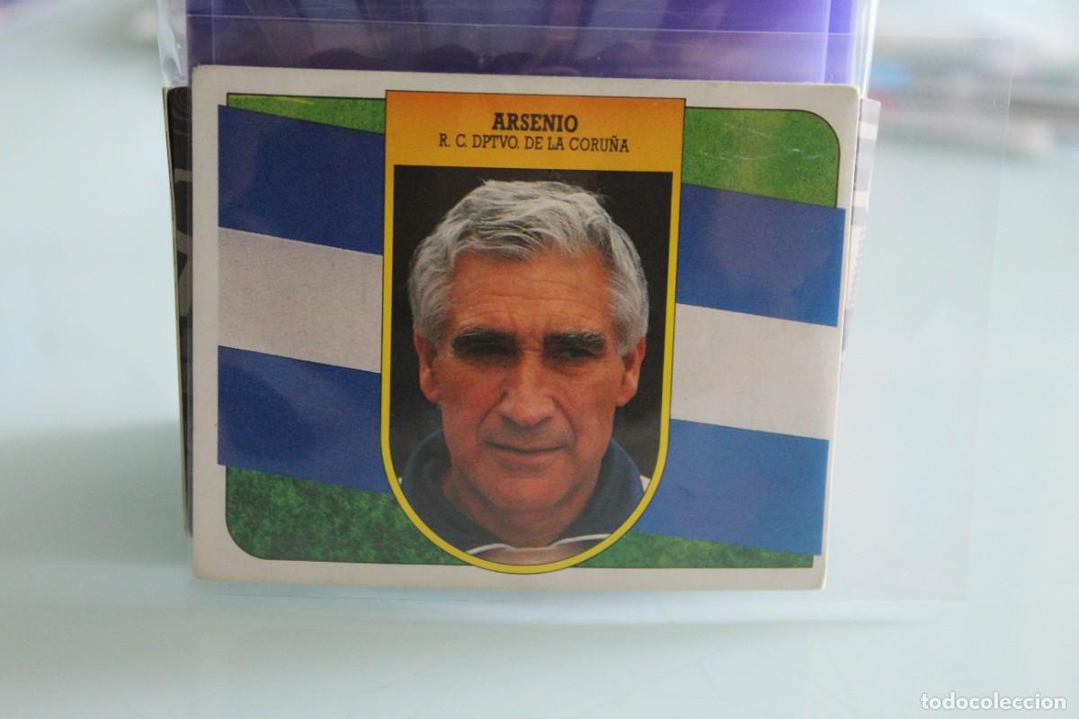 Cromos de f&uacute;tbol: ESTE 91 92 ARSENIO L&Oacute;PEZ BAJA RECUPERADO DE &Aacute;LBUM