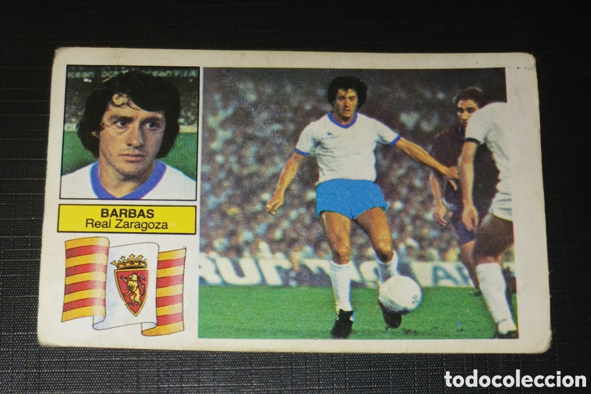Cromos de f&uacute;tbol: Cromo Barbas - Real Zaragoza (&Uacute;ltimos Fichajes n&ordm; 4) - Liga 82 83 / 1982 1983 - Ed. Este
