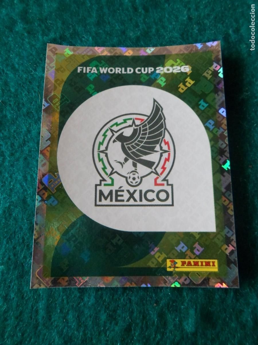 Cromos de f&uacute;tbol: CROMO FIFA WORLD CUP 2026. PANINI. LOGO MEXICO. MEX 1