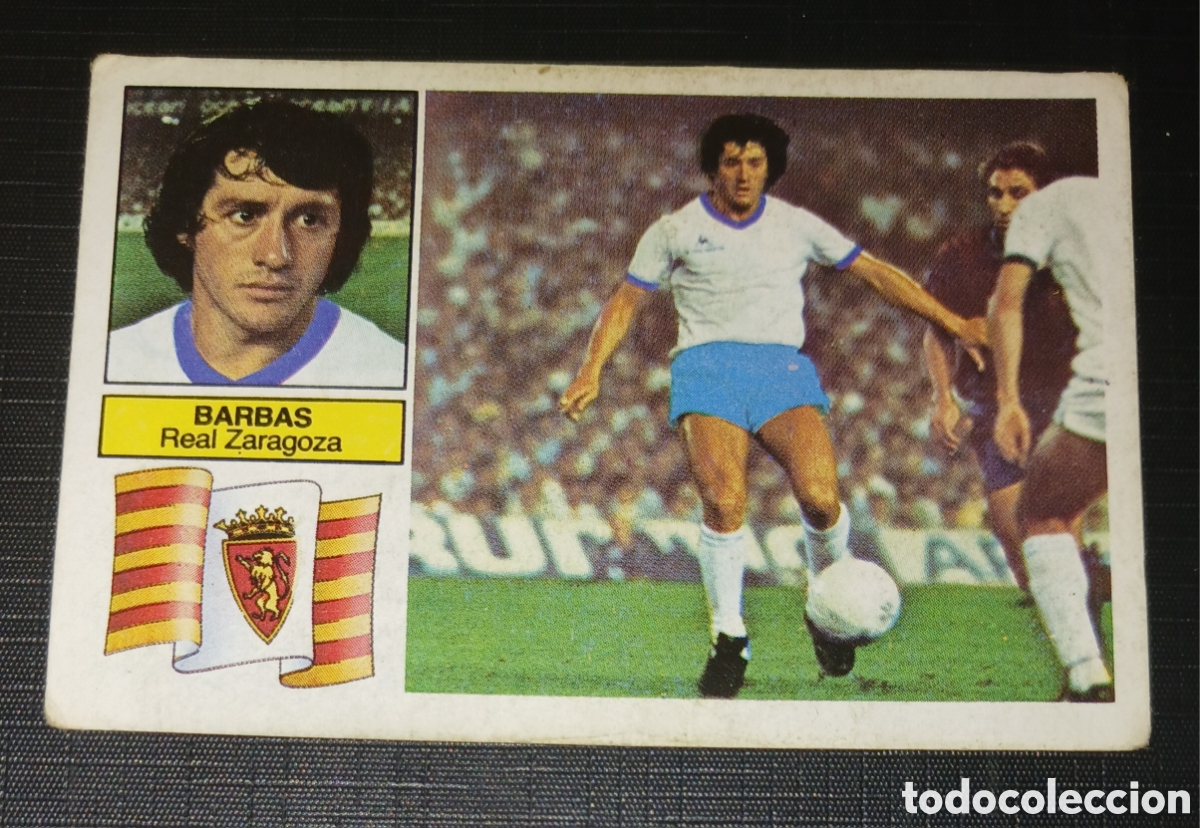 Cromos de f&uacute;tbol: Cromo Barbas - Real Zaragoza (&Uacute;ltimos Fichajes n&ordm; 4) - Liga 82 83 / 1982 1983 - Ed. Este