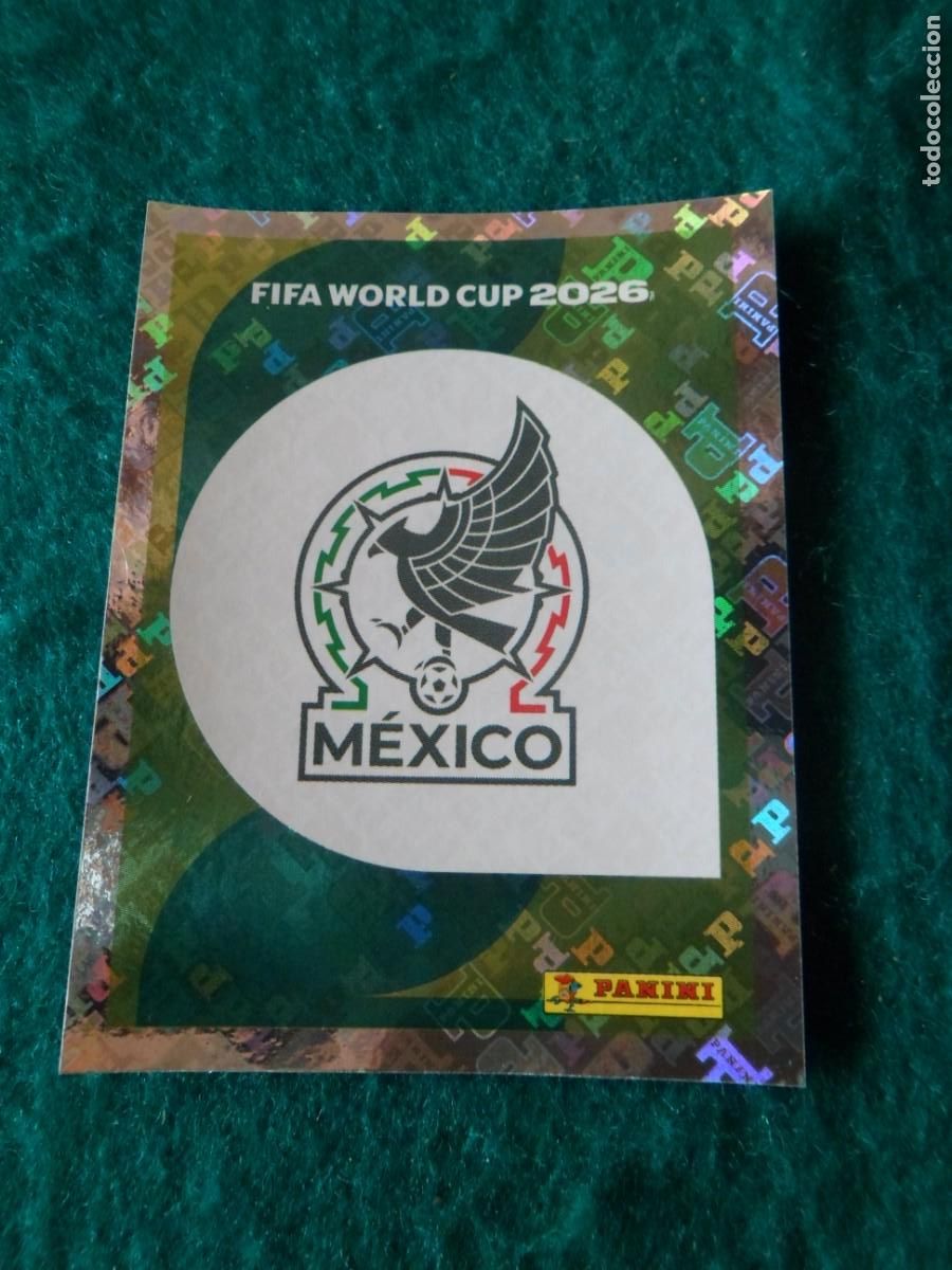 Cromos de f&uacute;tbol: CROMO FIFA WORLD CUP 2026. PANINI. LOGO MEXICO. MEX 1