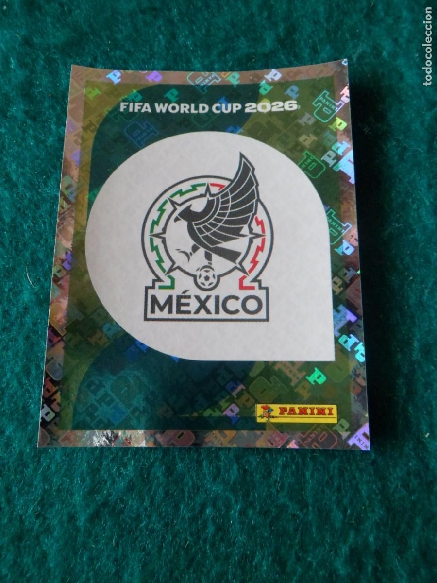 Cromos de f&uacute;tbol: CROMO FIFA WORLD CUP 2026. PANINI. LOGO MEXICO. MEX 1
