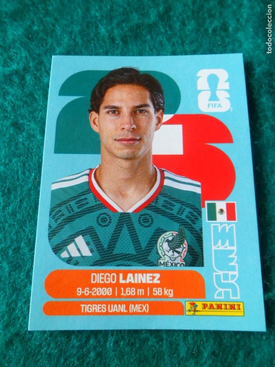 Cromos de f&uacute;tbol: CROMO FIFA WORLD CUP 2026. PANINI. DIEGO LAINEZ. MEX 8