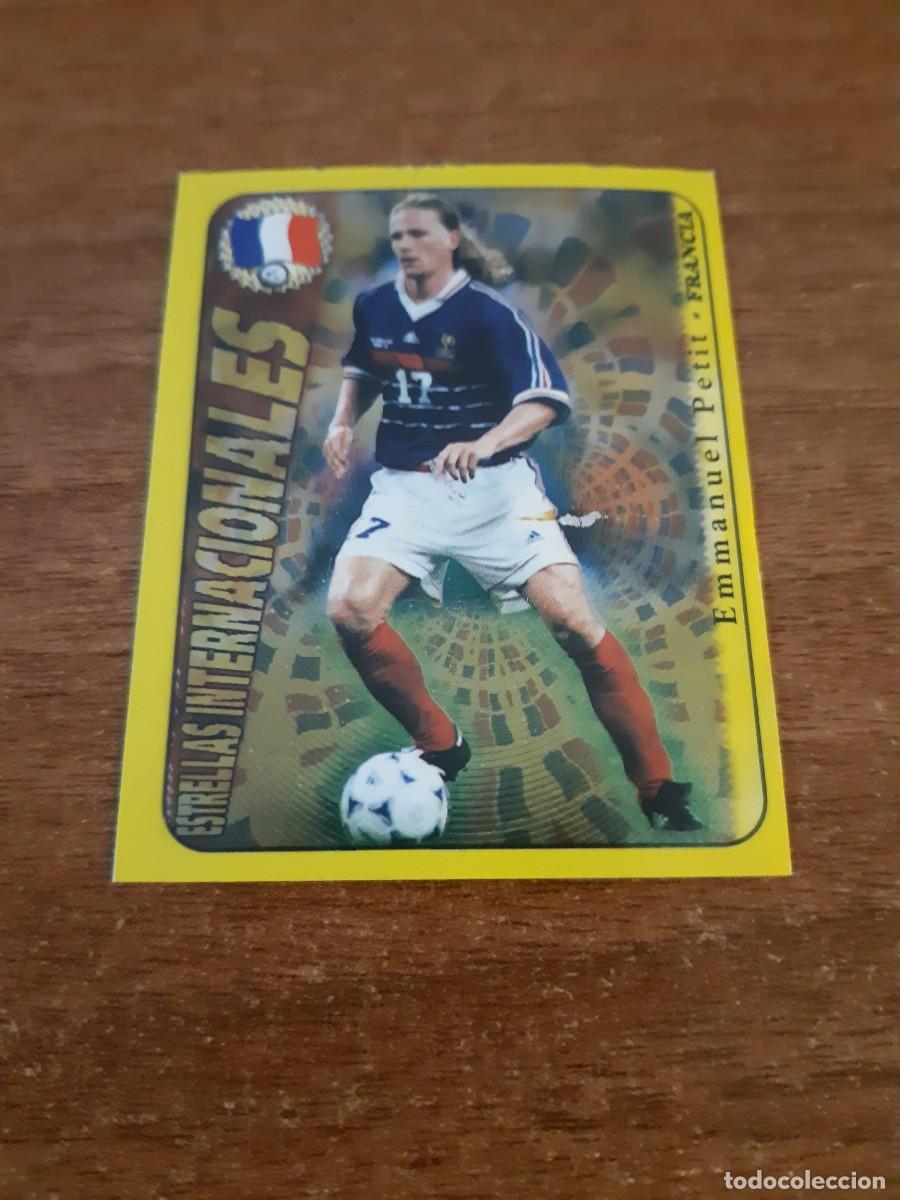 Cromos de f&uacute;tbol: N&deg;510 EMMANUEL PETIT FRANCIA SUPER CAMPEONATO 98-99 PANINI SPORTS. NUNCA PEGADO, SIN PEGAR