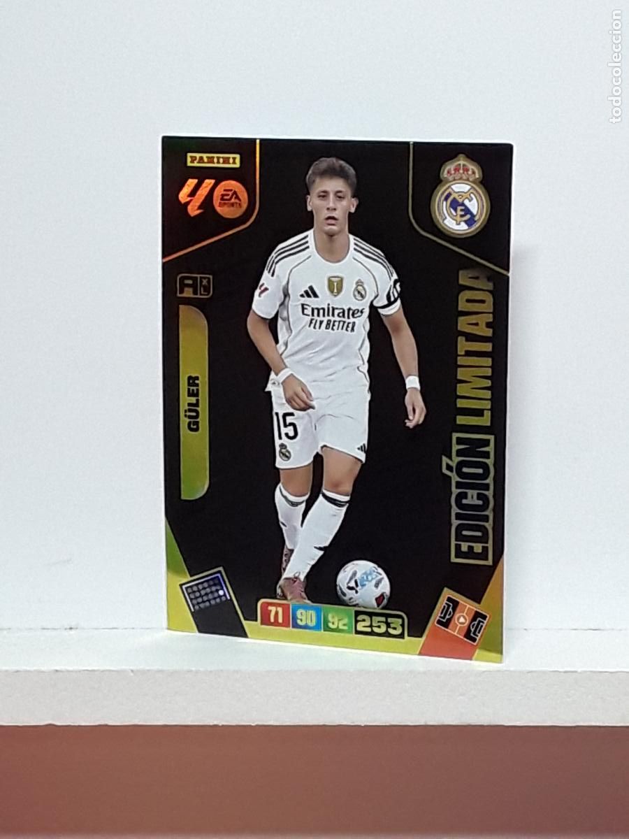 Cromos de f&uacute;tbol: ADRENALYN 2025 2026 25 26 ALBUM PANINI LIGA N LIMITADA REAL MADRID ARDA GULER