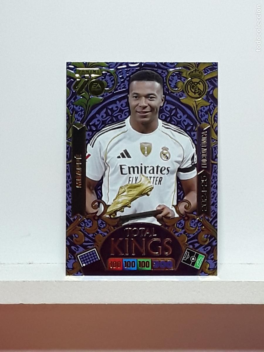 Cromos de f&uacute;tbol: ADRENALYN 2025 2026 25 26 ALBUM PANINI LIGA N LIMITADA REAL MADRID TOTAL KINGS KYLIAN MBAPPE