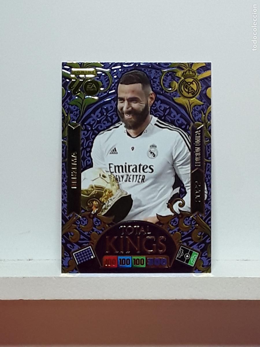 Cromos de f&uacute;tbol: ADRENALYN 2025 2026 25 26 ALBUM PANINI LIGA N LIMITADA REAL MADRID TOTAL KINGS BENZEMA