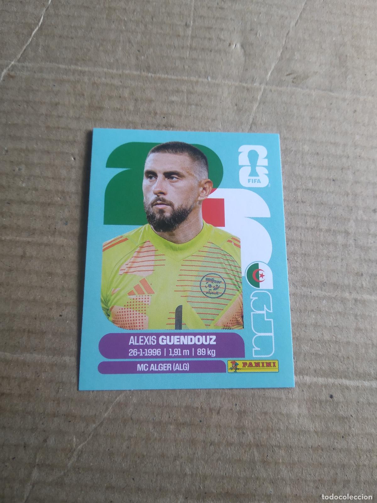 Cromos de f&uacute;tbol: ALG 2 ALEXIS GUENDOUZ ARGELIA CROMO FUTBOL PANINI MUNDIAL 2026 WORLD CUP COPA MUNDO