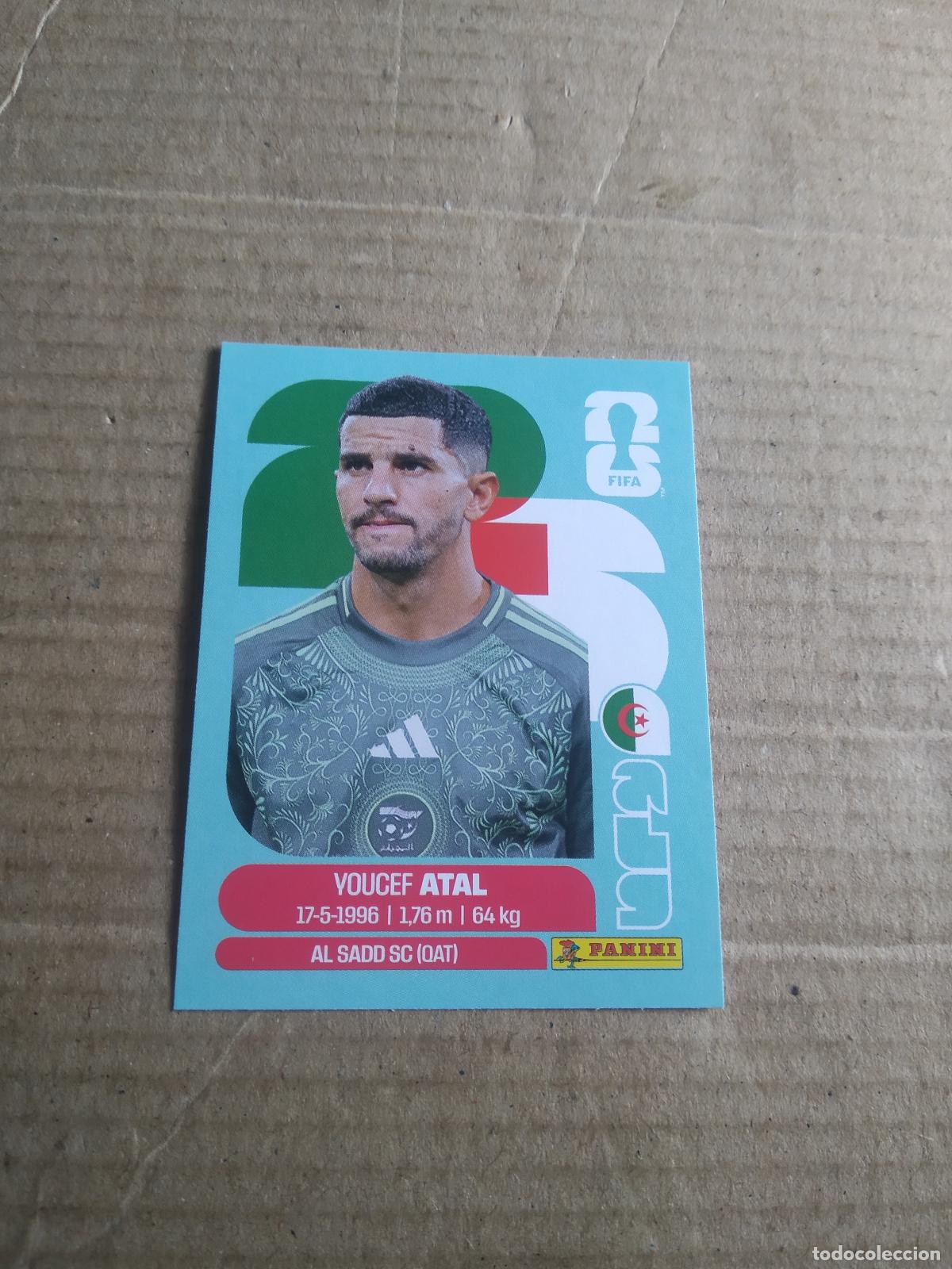 Cromos de f&uacute;tbol: ALG 4 YOUCEF ATAL ARGELIA CROMO FUTBOL PANINI MUNDIAL 2026 WORLD CUP COPA MUNDO