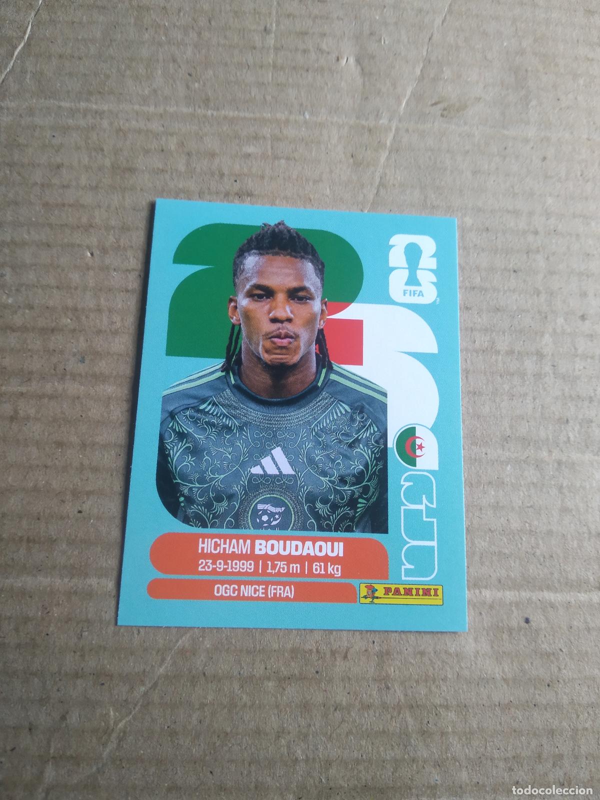Cromos de f&uacute;tbol: ALG 10 HICHAM BOUDAOUI ARGELIA CROMO FUTBOL PANINI MUNDIAL 2026 WORLD CUP COPA MUNDO