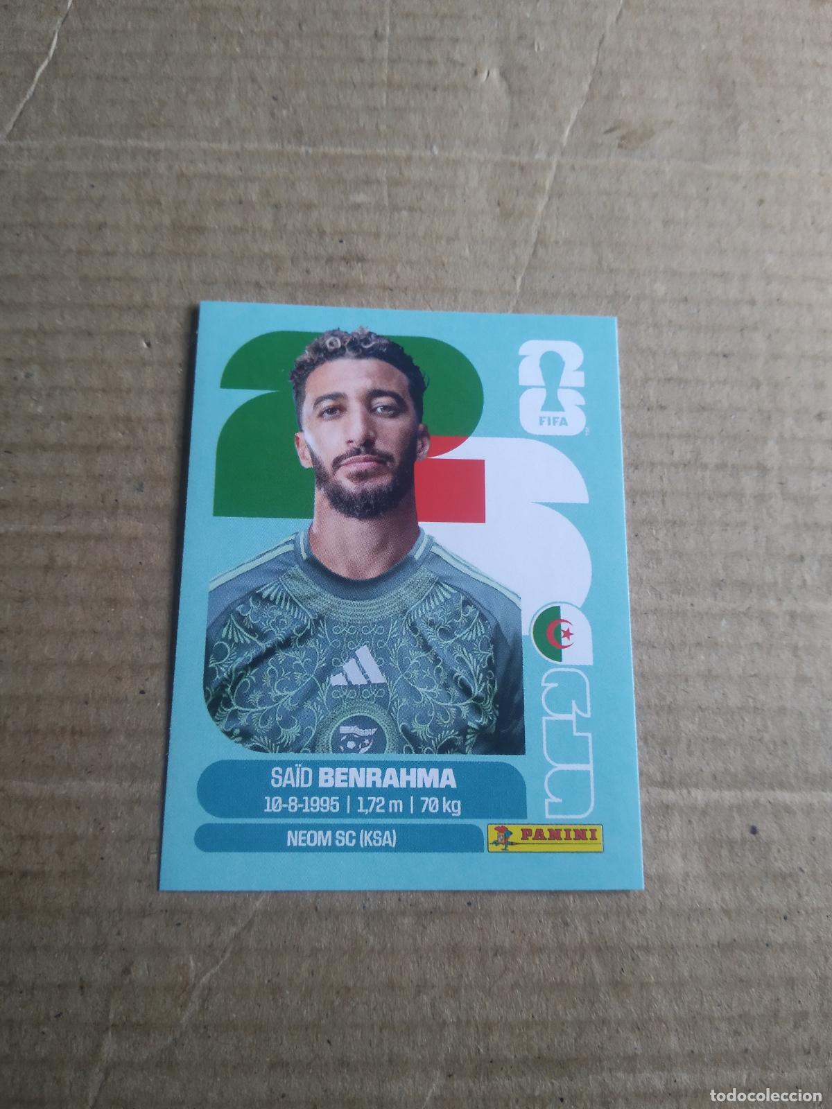 Cromos de f&uacute;tbol: ALG 16 SAID BENRAHMA ARGELIA CROMO FUTBOL PANINI MUNDIAL 2026 WORLD CUP COPA MUNDO