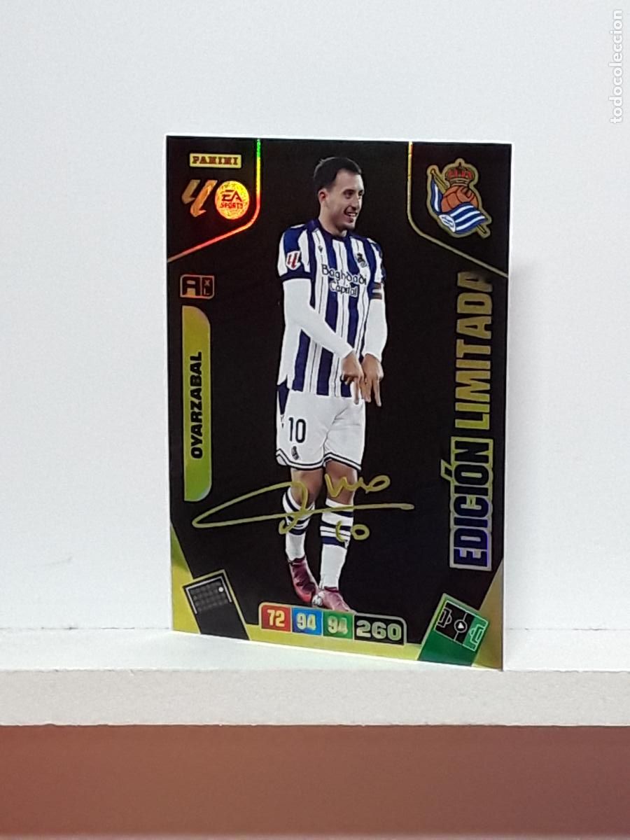 Cromos de f&uacute;tbol: ADRENALYN 2025 2026 25 26 ALBUM PANINI LIGA N LIMITADA REAL SOCIEDAD FIRMADA OYARZABAL
